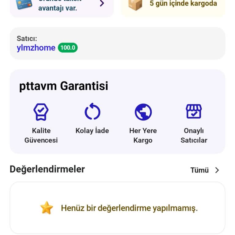 Epttavm'de Satıcıdan Yanıtsızlık Ve Ürün Bilgisi Eksikliği Nedeniyle Sipariş İptali Talebi