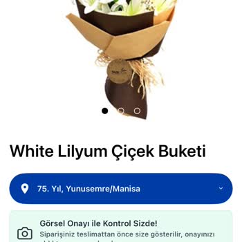 Teslim Edilen Buket Açıklamayla Uyuşmuyor Ve Müşteriyi Yanıltıyor