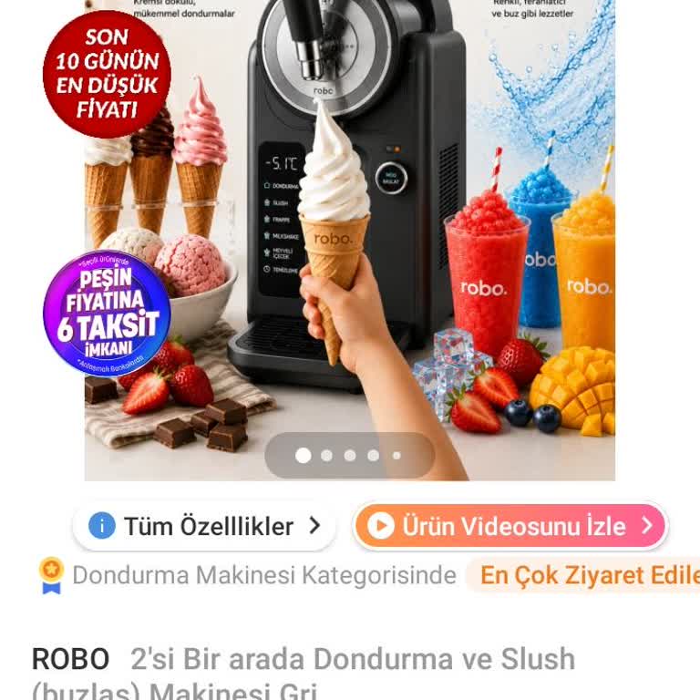 Robo Dondurma Makinesi Çalışmıyor, İade Talebim Reddedildi