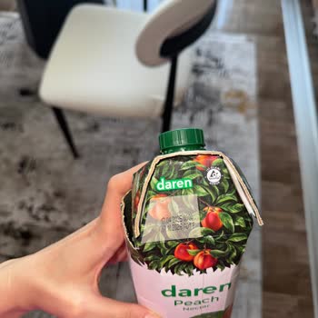Daren Şeftali Nektarında Siyah Parçacıklar Ve Kocaman Kütle
