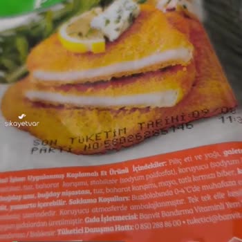 Banvit Piliç Schnitzelde Böcek Çıktı, Midem Altüst Oldu