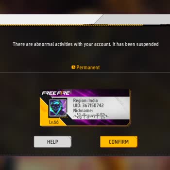 Free Fire Max Account Suspended, I Request Account Reactivation