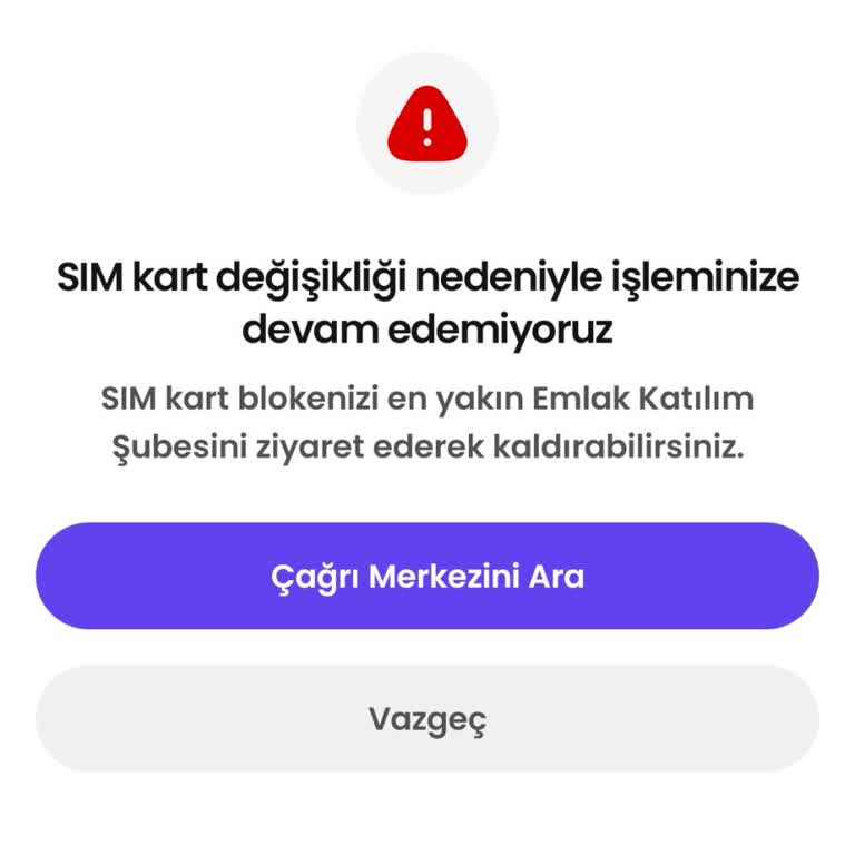 Doa Uygulamasında Sim Kart Blokesi Olmadığına Rağmen Kayıt Engeli Sorunu