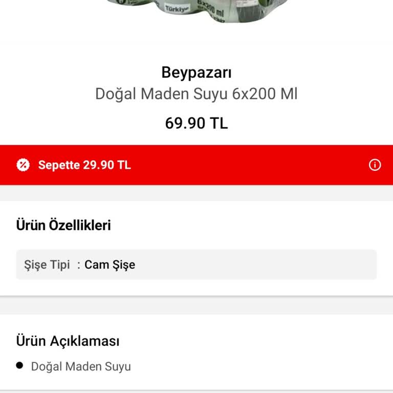 Kampanya Fiyatı Sepete Yansımadı Ve Fazla Ücret Alındı