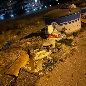 Konteyner Çevresindeki Atıklar Temizlenmiyor Ve Koku İle Sağlık Riski Oluşturuyor