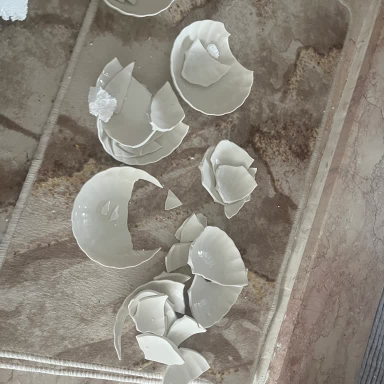 Kütahya Porselen Siparişimde 7 Çorba Kasesi Kırık