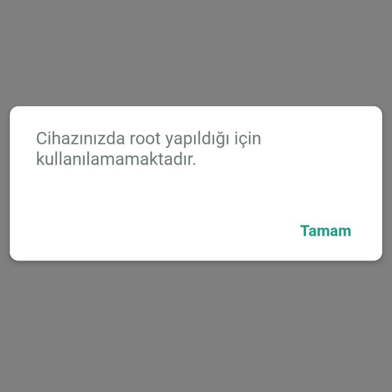 Root Tespiti Nedeniyle Kuveyt Türk Mobil Uygulamasına Giriş Engeli