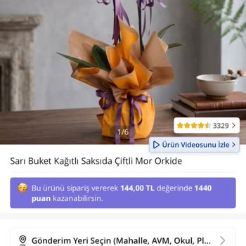 Çiçek Sepeti Siparişte Görsel Ve Gerçek Orkide Arasındaki Uyuşmazlık
