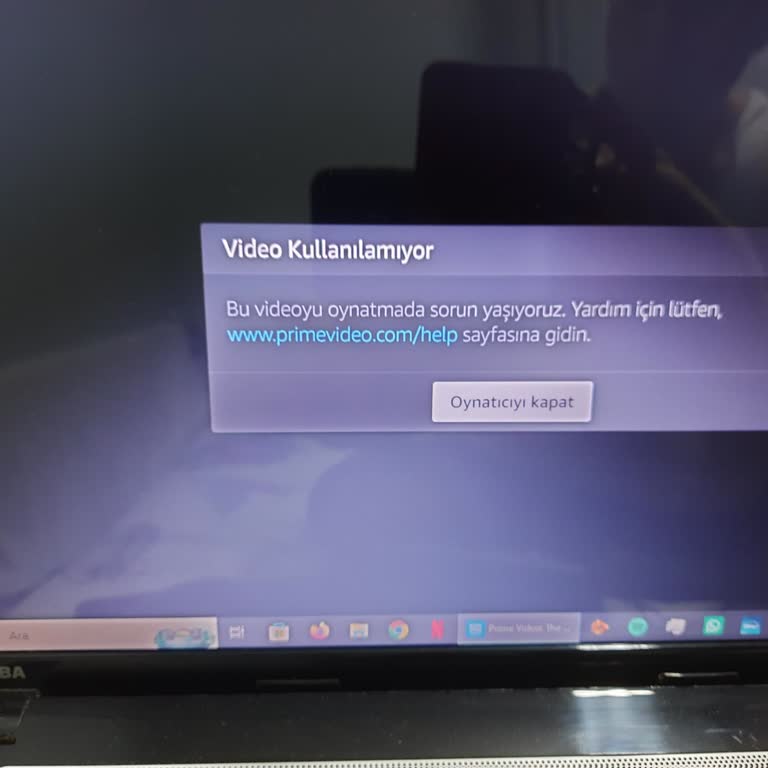 Prime Video Windows Uygulamasında Video Kullanılamıyor Hatası Sürekli