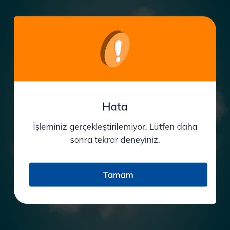 Sil Süpür Hakkımı Kullanamıyor, Sürekli Hata Mesajı