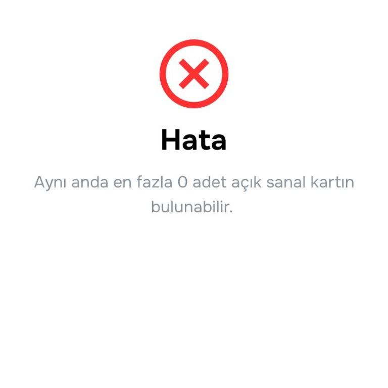 Papara Android Uygulamasında Sanal Kart Oluşturulamıyor Ve Hata 'Ancak 0' Görüntüleniyor