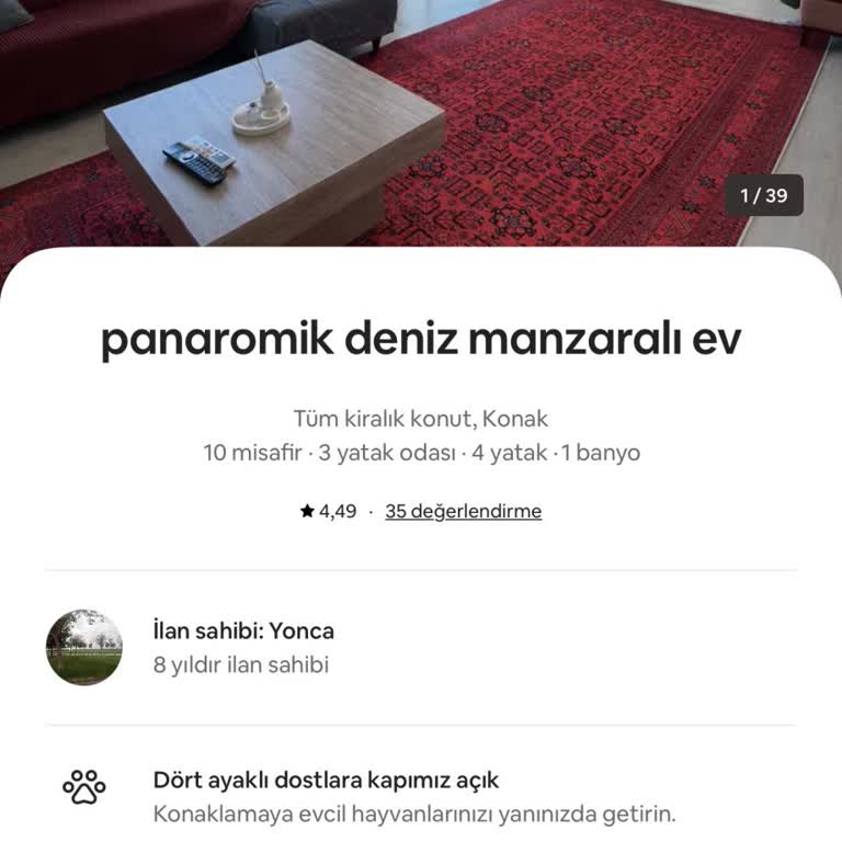 İzmir'de Airbnb Konaklaması Kiralanan Ev Kötü Konum, Hijyen Sorunları Ve Hostun Saygısız Tutumu
