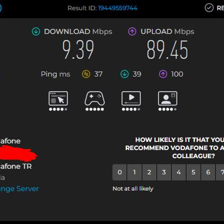 Vodafone Net 200 Mbps Taahhüt Edilen Hız Yerine 9 Mbps Sağlıyor