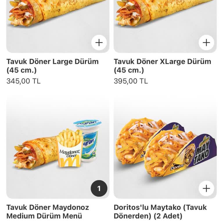 Yemeksepeti'nde Maydonoz Döner %50 İndirimi Uygulanmadı