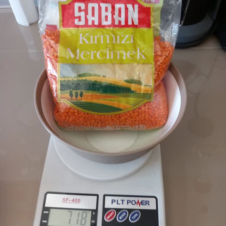 BİM Saban Kırmızı Mercimek Paketi Gramajı Yanlış 1000 G Yerine 718 G