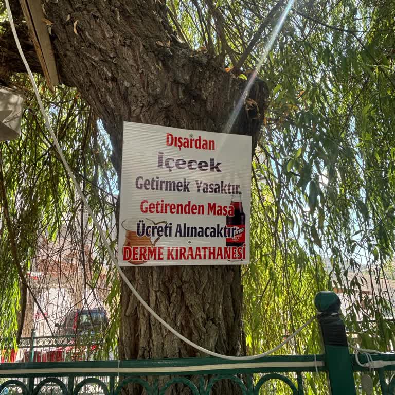 Derme Kıraathanesi Gözdağı Veren Tablo