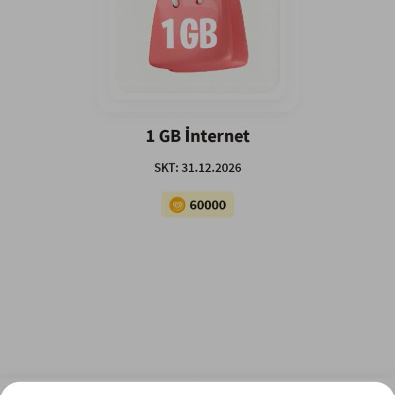 Algida Kazan Uygulamasında 1 GB İnternet Hediyesi Alınamıyor