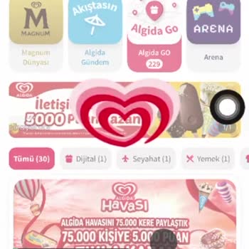 5.000 Puanım Nerede Ey Algida Denen Şirket Tıkladım Ama Vermedin Bana!