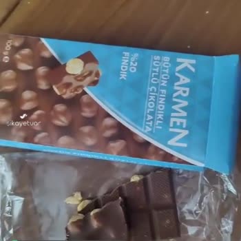 Şölen Karmen Çikolatada Bozuk Fındıklar