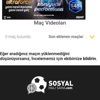 Elazığ Futbol Times Halı Saha Maç Kaydı Sistemde Görüntülenmiyor