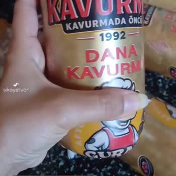 Afyon Gurme Kavurma Ambalajı Patlak Geldi!