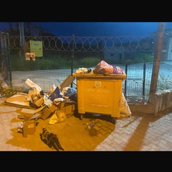 Akpınar Sokakta Çöp Birikimi Ve Yetersiz Aydınlatma