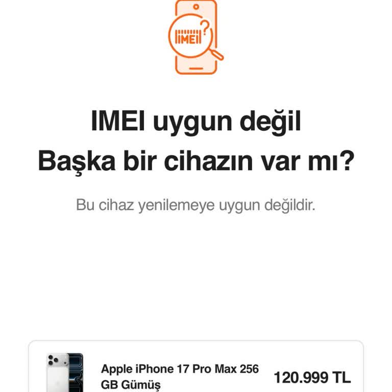 IMEI Uygun Değil Hatası Kampanyada Çözüm Bekleniyor
