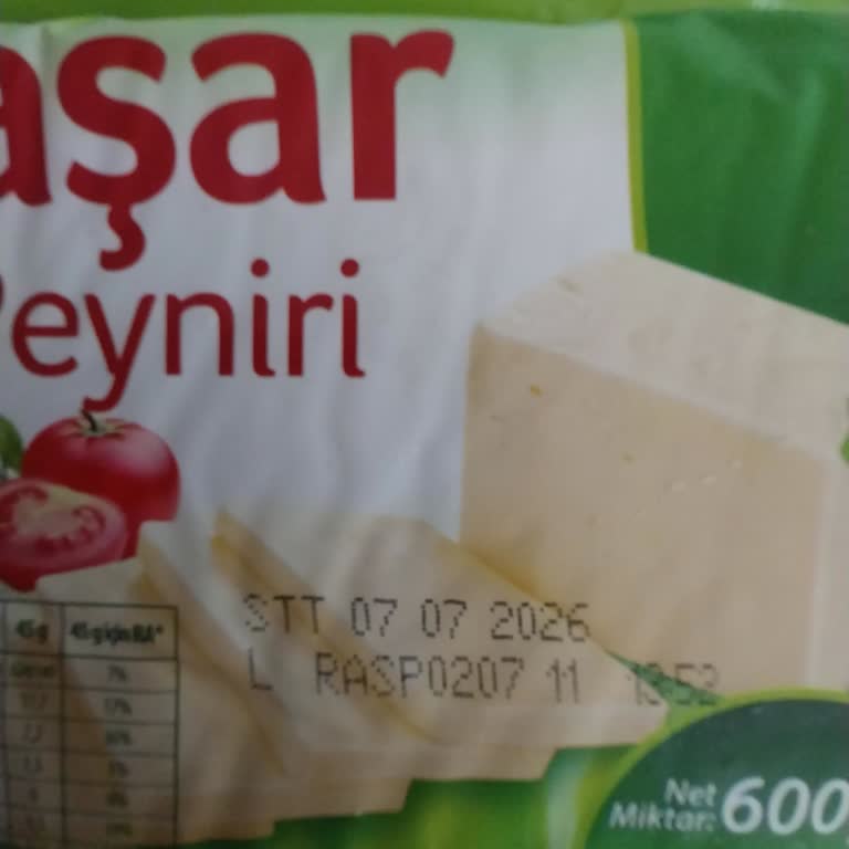 Teksüt Kaşar Peynirinde Süresi Geçmiş Satış Ve Raf Kontrol İhmalı