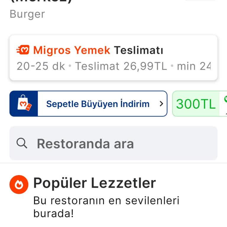 Migros Yemek Uygulamasında Kupon Uygulanamaması Nedeniyle İade Talebi