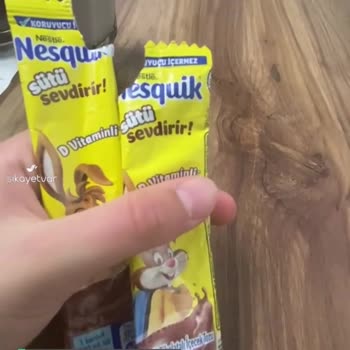 Nestle Nesquik Toz Paketinde Sıkıntı!