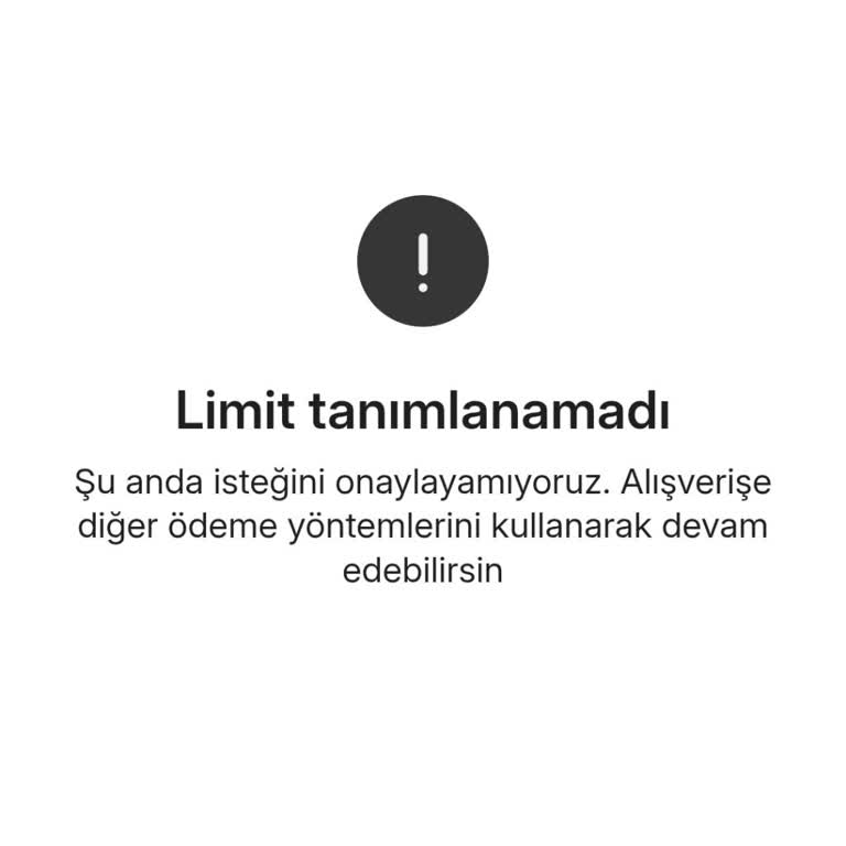 Kredi Onayına Rağmen Alışveriş Limitinin Sistemde Görünmemesi