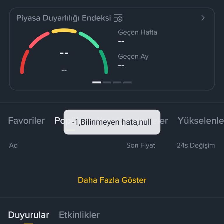 Binance TR Giriş Hatası Ve Acil Düzeltme Talebi