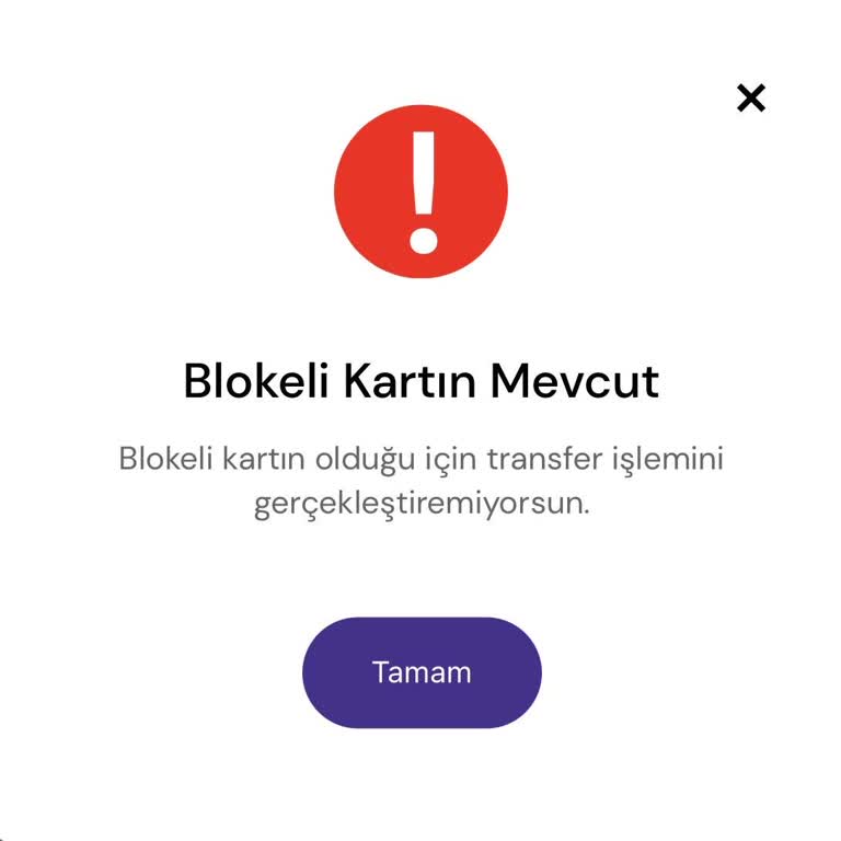 Tami Kartı Blokeli Olması Nedeniyle Transfer Ve Bakiye Erişimi Sorunu