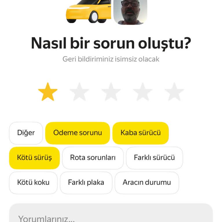 Yandex Go'da 203 TL Fazla Kesinti Ve Hızlı İade Talebi