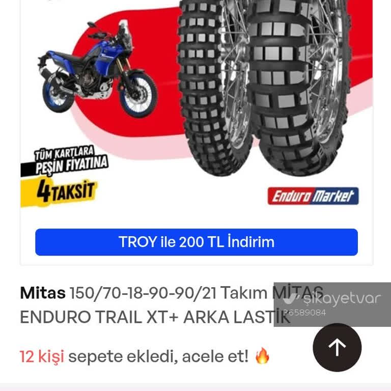 Mitas Lastik Takımım Bildirimsiz İptal Edildi Ve Çözüm Bekliyorum