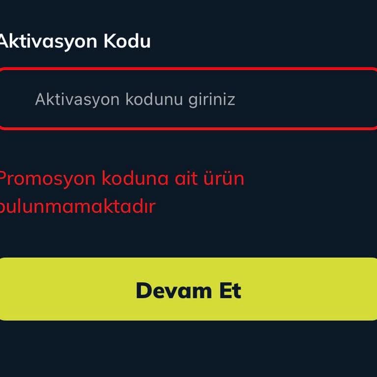 Aktivasyon Kodu Hatası Nedeniyle Tivibu Go Süper Paket Kullanılamıyor