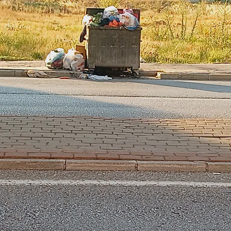 Mahallede Çöp Konteyneri Dolu Ve Kötü Koku İlave Konteyner Talep Ediliyor