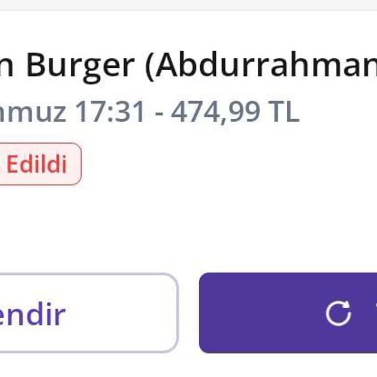 İptal Edilen Sipariş İçin Geri Ödeme Ve Açıklama Talebi
