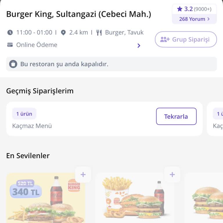 Getir Yemek'te Siparişim Teslim Edilmedi Ve Canlı Destek Ulaşılamadı