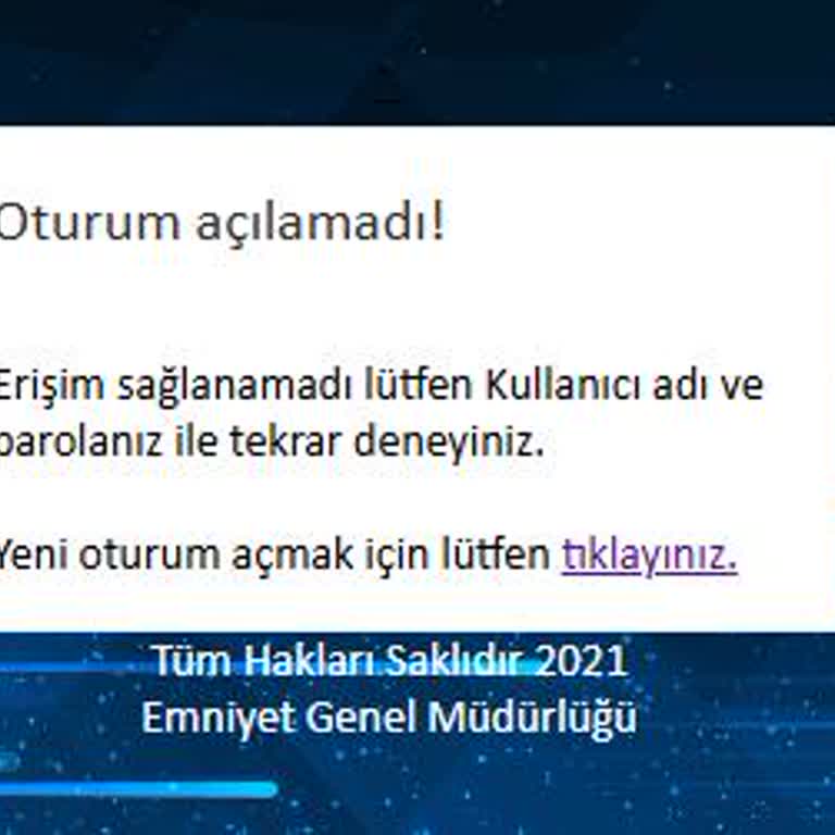 KBS Kimlik Bildirim Sistemine Erişim Sorunu Ve Acil Çözüm İsteği