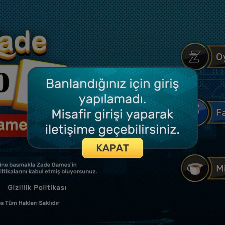 Oyunzade Asılsız İthamları ve İftiraları Sebebiyle Haksız Yere Banlandım