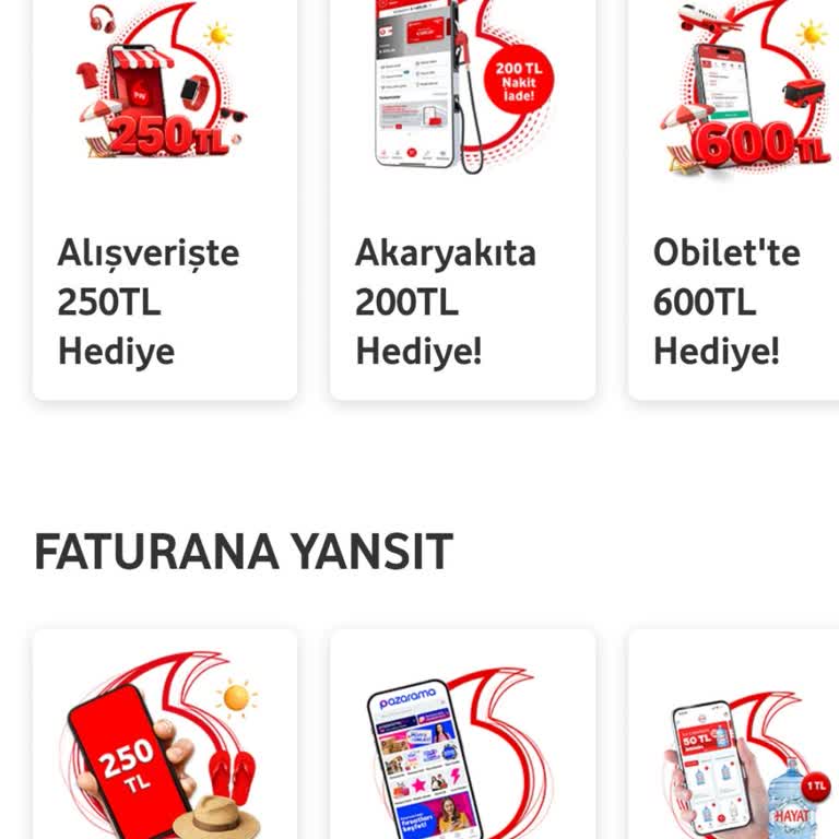 Faturasız Hatımda Red Üyeliği Kampanyaları Görünmüyor