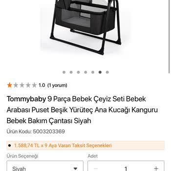 Ana Kucağı Olmadan Gelen Bebek Seti Ve Çözüm Sunulmayan Müşteri Desteği