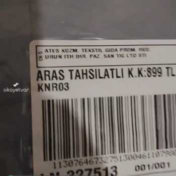 Ateş Kozmetik Medikal Yanlış Mal Gelmiş