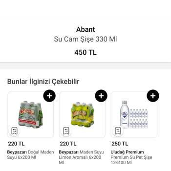 Trendyol GO’da Cam Şişe Su Fiyatları Fahiş