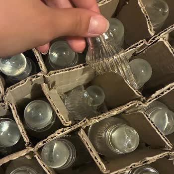 Kırık Kolonya Şişeleri Ve Özensiz Paketleme