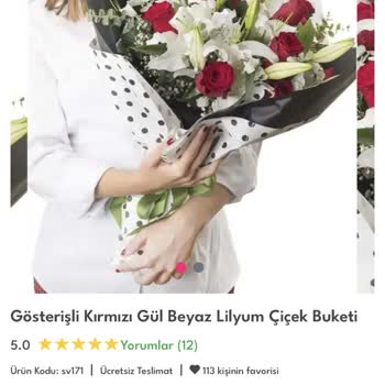 20 Lilyumlu Bukette Sadece 7 Lilyum Ve Balon Eksik
