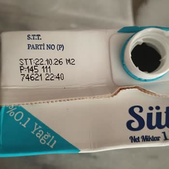 Son Kullanma Tarihi Geçmiş Bozulmuş Süt İçin Ücret İadesi Talebi
