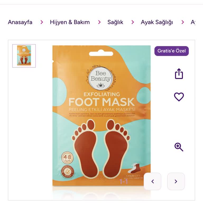 Bee Beauty Ayak Maskesi Kullanımından İkinci Derece Yanık