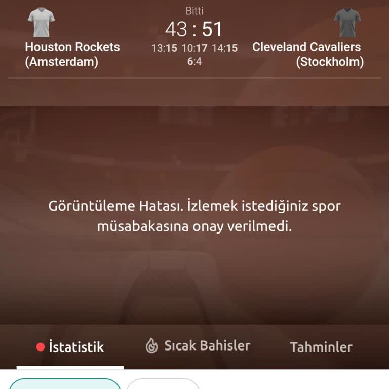 Sanal Basketbol Maçının Erken Kapatılması Ve Hatalı Sonuçlandırılması